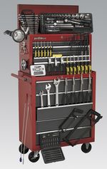 Tool Chest Combination 14 Drawer - Ball Bearing Runners - Black/ - Click Image to Close
