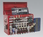 Topchest 10 Drawer - Ball Bearing Runners - Red with 137pc Tool - Click Image to Close